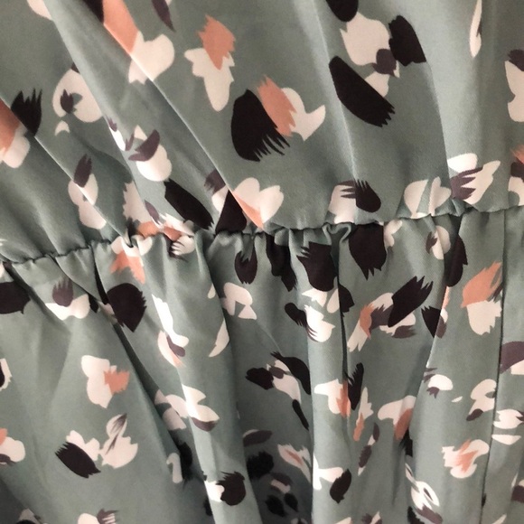 BloomChic grayish/green Sleeveless Abstract  Midi Dress 18-20 w/pockets NWT - Picture 6 of 10